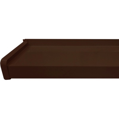 Bravo Parapet venkovní hliníkový hnědý, 165x600mm