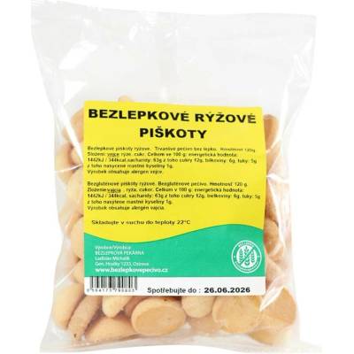 Bezlepková pekárna Ladislav Michalík Piškoty rýžové 120 g
