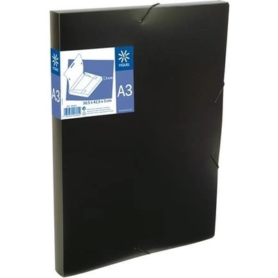 Viquel Essentiel A3 doska s gumičkou čierna 30 mm