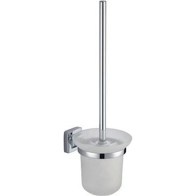 MSV WC nástěnná štětka LUCCA bílá chromovaný zinek 141437
