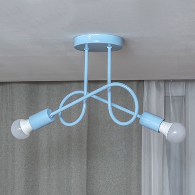 Плафон OXFORD 2xE27/15W/230V син (HE1753)