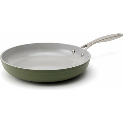 Elmich Nepřilnavá keramická pánev Zen 28 cm - olivově zelená