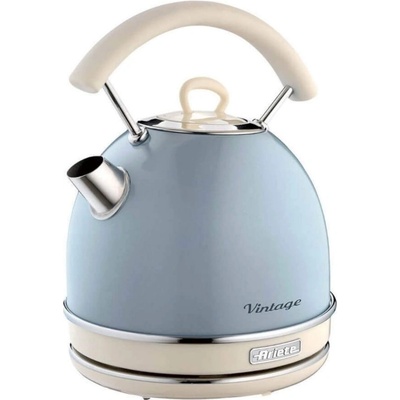 Ariete Електрическа кана/чайник Ariete VINTAGE 2877/05, 2000W, 1.7 л, Стоманен корпус, Студена повърхност, 360 основа, Син (00C287705AR0)