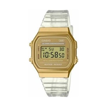 Casio Часовник унисекс Casio VINTAGE COLLECTION - TRANSPARENT BAND - GOLD