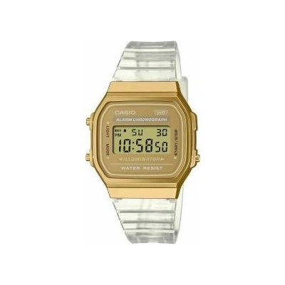 Casio Часовник унисекс Casio VINTAGE COLLECTION - TRANSPARENT BAND - GOLD