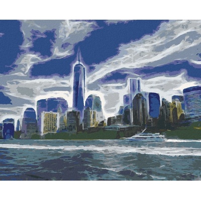 Zuty Malování podle čísel ABSTRAKTNÍ MANHATTAN