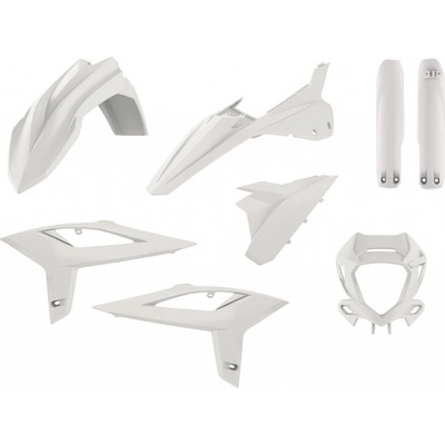 POLISPORT kompletní sada plastů (FULL KIT) BETA RR 2T/4T 20-22 v sadě kryt světla (8667300001) a kryty tlumičů (8425700001) barva bílá OEM