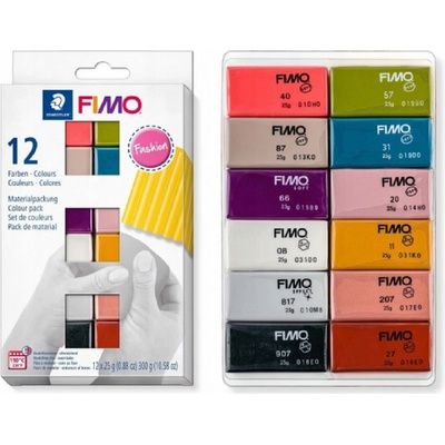 Fimo Soft Modelovacia hmota sada 12x25 g Fashion 12 farieb