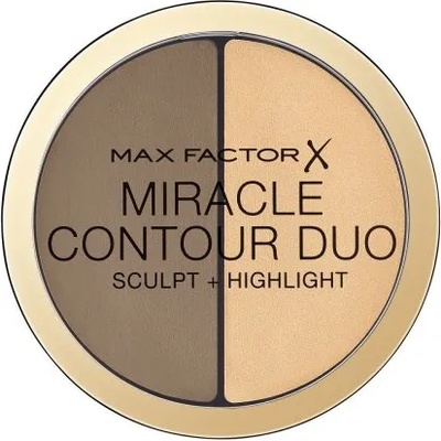 MAX Factor Miracle Contour Duo Sculpt + Highlight - Дуо палитра за контуриране на лице от серията "Miracle