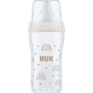 Nuk Perfect Match Шише РР 260мл. със силиконов биберон за хранене M, 3+ мес. Дъга (10216015)