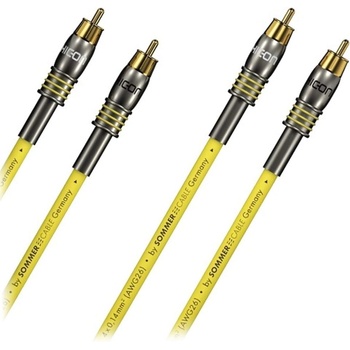 Sommer Cable HC Epilogue, Yellow, 2, 00m, Pair 2 m Жълт Hi-Fi аудио кабел (HC-EPILOGUE-Y-2-PAIR)