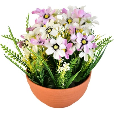 Květinová miska bílo-fialová Ø23/ 21 cm
