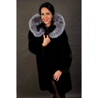 Max Original Leather dámsky kožuch zajac-REX 19-80 Black