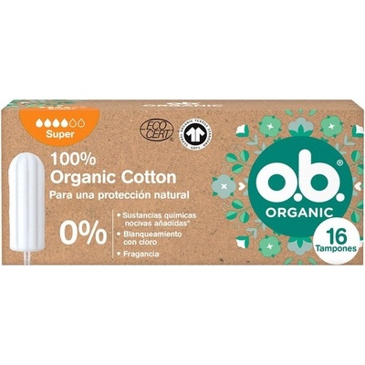 O.B. Organic Cotton Super tampóny 16 ks