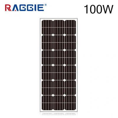 Raggie Соларен панел монокристален 100W RAGGIE 12V 920x575x30mm