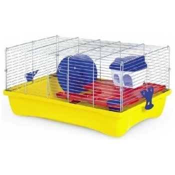 MPS Italia klec pro křečka Gabbia Hamster Flat 10 s výbavou 58 x 32 x 26 cm