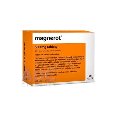 Magnerot tbl 100x500 mg (blis.PVC/PVDC/Al)