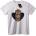 NOONEBRAND Тениска Корониран череп - L, White