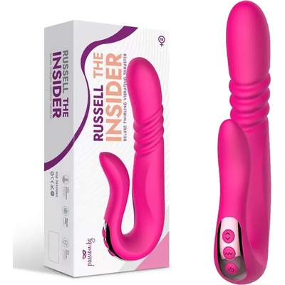 Тласкащ вибратор с 3 ротационни функции, 23см. - Russel The Insider (PASSION12)