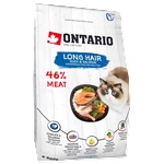 ONTARIO LONGHAIR Adult duck, chicken, salmon cat food - суха храна за дългокосмести котки над 1 година с патешко, пилешко месо и сьомга 0, 4 кг, Чехия 213-10433