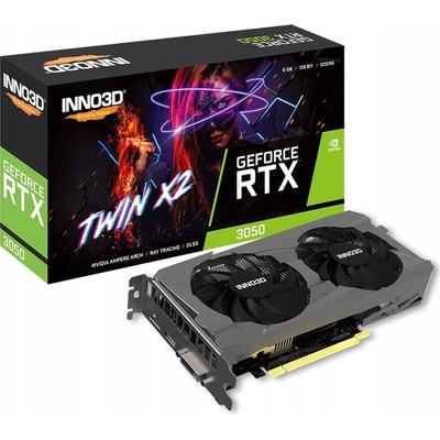 Inno3D GeForce RTX 3050 Twin X2 6GB GDDR6 N30502-06D6-1711VA60