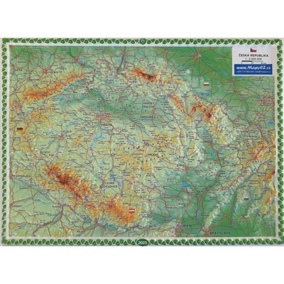 ČR - plastická mapa 27 x 20 cm