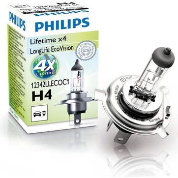 Philips LongLife EcoVision H4 P43t 12V 60/55W