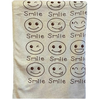 Kaptan rýchloschnúca osuška Smile 70 x 140 cm béžová