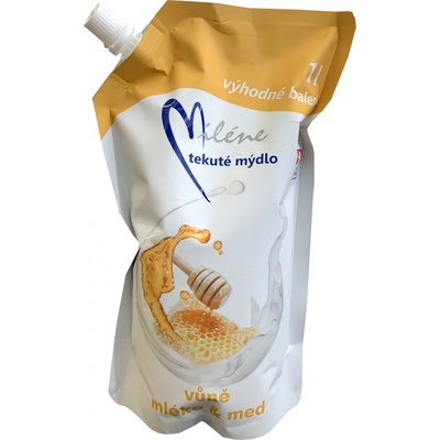 Miléne tekuté mýdlo Mléko a med náhradní náplň 1 l