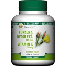 BIO PHARMA Pupalka dvouletá 500 mg + vitamín E 50 mg 100 + 30 tobolek