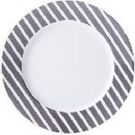 Ćmielów Design Studio Чиния за десерт Cosmopolitan Mix & Match черни колани 19 см (0060990X2G138)