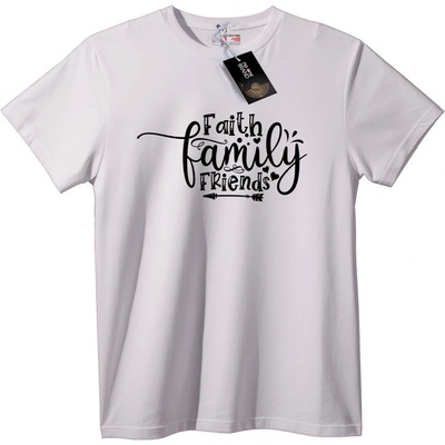 NOONEBRAND Тениска Вяра Семейство Приятели - 5XL, Black