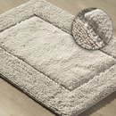 DomTextilu Béžový ozdobený kúpeľňový koberec z bavlny 50 cm x 70 cm 44480-208067