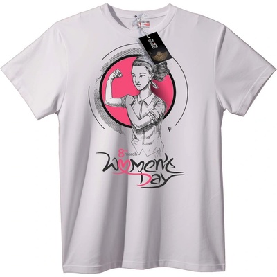 NOONEBRAND Тениска 8 Март Ден на Жената - 6XL, Black