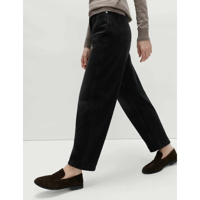 Marks & Spencer Дънки с моркови крачоли до глезена и висока талия Marks & Spencer черни Marks & Spencer | Cheren | ЖЕНИ | 8 REG