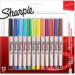 Sharpie Комплект перманентни маркери Sharpie, UF, 12 цвята, блистер (27672-А)