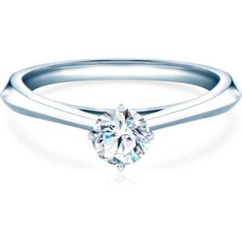 SAVICKI Годежен пръстен The Light: бяло злато, лабораторен диамант
