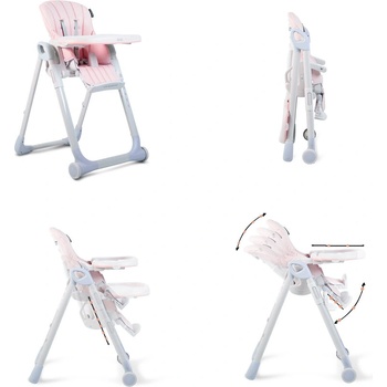 Cangaroo Детски стол за хранене I Eat розов