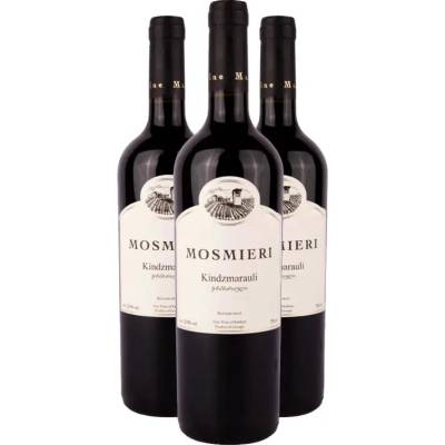 MOSMIERI Mosmieri KINDZMARAULI PREMIUM červené polosladké víno 13% 3 x 0,75 l (holá lahev)