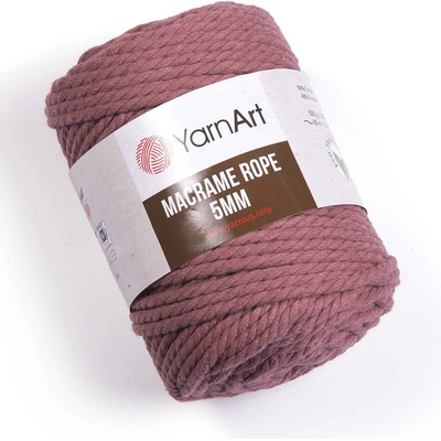 Yarn Art Macrame Rope 5 mm 792 tmavá starorůžová
