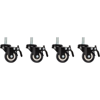 Lanberg Аксесоар Lanberg castors x4 with thread and brake for wall mounting 19" cabinets (AK-1601-B)