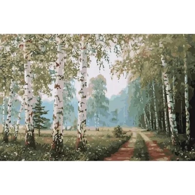 Пътека в гората - Рисуване по номера