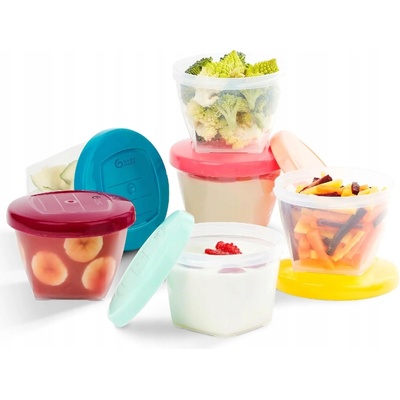 Babymoov misky s víčky 180 ml sada 6ks – Zboží Mobilmania