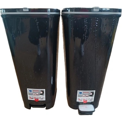 Keter Plastový odpadkový koš CHIC do kuchyně Black L - II. JAKOST - povrch s bublinami