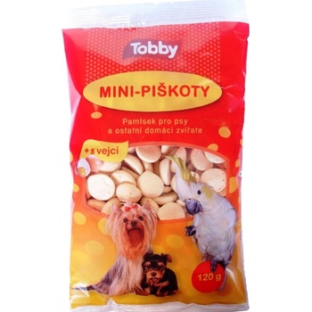 Tobby Piškóty kŕmne pre psov a ostatné domáce zvieratá Mini 120 g