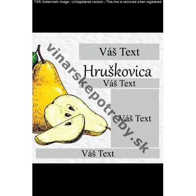 Etiketa hruškovica vz1