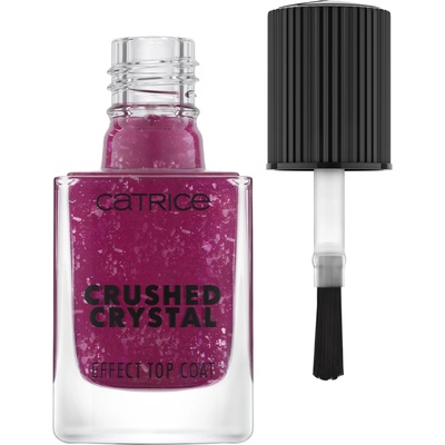 Catrice Krycí lak na nechty Crushed Crystal 010 Amethyst Aura (Effect Top Coat) 10,5 ml 010 Amethyst Aura