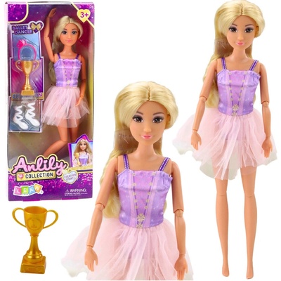 LEAN Toys 24483 Bábika Anlily baletka v šatách