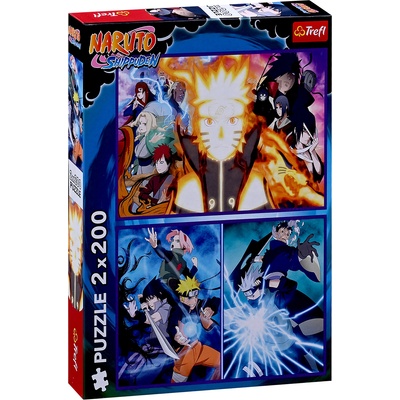 Trefl Пъзел Trefl от 2 x 200 части - Нинджа от Селото скрито в Листата (13333)