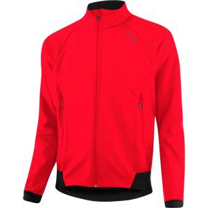 Löffler Мъжко термо яке за колоездене Löffler Bike Jacket Cosmo CF Airblocc Warm Cycling jacket - Red - размер 54 (EU) (051-1322-0414)
